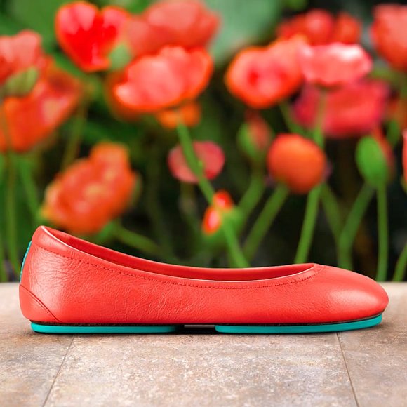Tieks Shoes - Tieks Limited Edition Poppy Red Ballet Flat